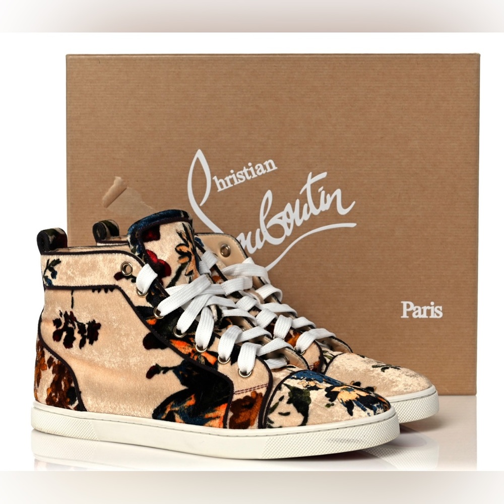 CHRISTIAN LOUBOUTIN
Velvet Floral Bip Bip Orlato High Top